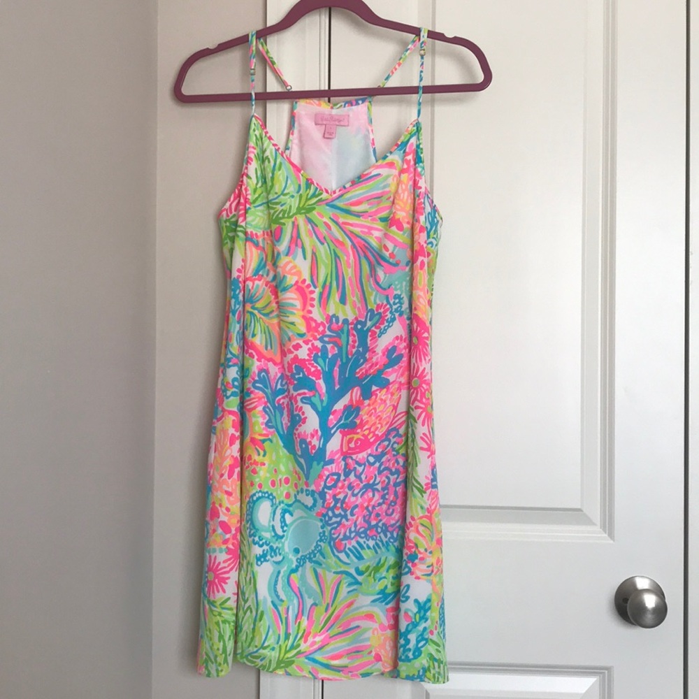 Lilly Pulitzer Dusk Strappy Silk Slip Dress